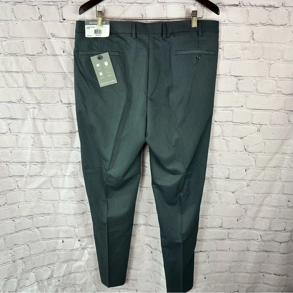 NWT Michael Kors Charcoal meyers Dress Pant men 36x32 office preppy professional